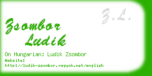 zsombor ludik business card